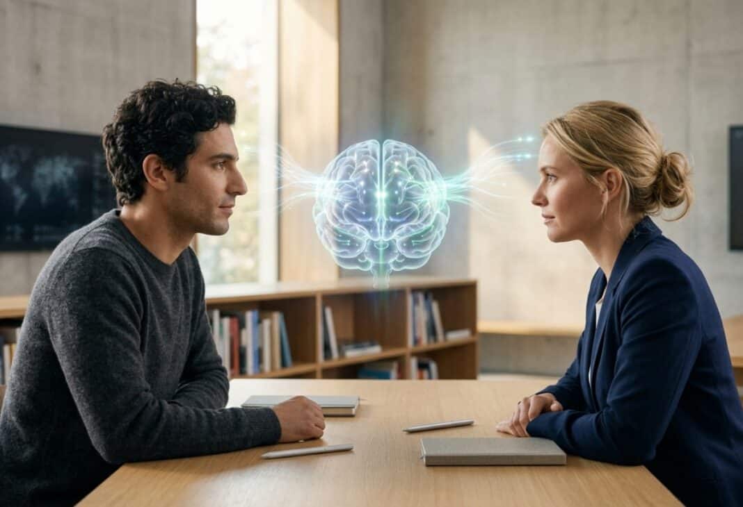 GERÇEKTEN KADINLAR SOL,ERKEKLER SAG BEYNI MI KULLANIR? konulu Psychology Times psikoloji yazısı için profesyonel görsel.