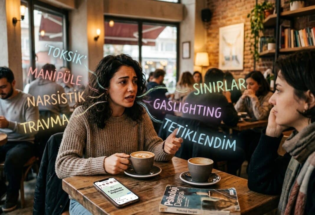 Terapi Dilinin Gündelik Hayata Sızması konulu Psychology Times psikoloji yazısı için profesyonel görsel.