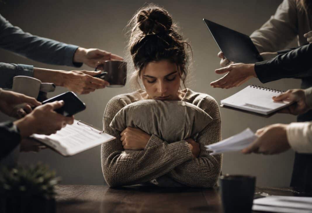 HERKESE VAR OLURKEN KENDİNE YOK OLMAK: İYİ İNSAN OLMA YORGUNLUĞU konulu Psychology Times psikoloji yazısı için profesyonel görsel.