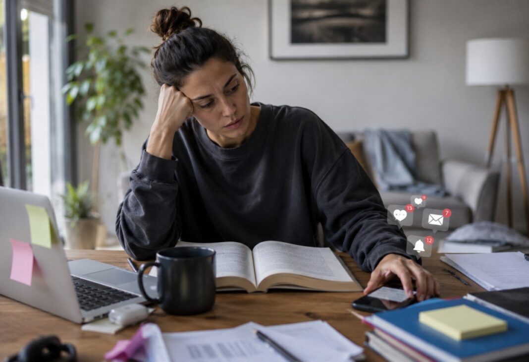 Dikkat Eksikliği: Çağımızın Hastalığı mı, Yoksa Modern Bir Salgın mı? konulu Psychology Times psikoloji yazısı için profesyonel görsel.