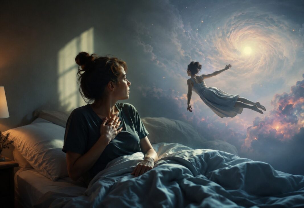 Rüyada Uyanmak: Lusid Rüyalar Yaratıcılığı, Performansı ve Kabusları Dönüştürebilir mi? konulu Psychology Times psikoloji yazısı için profesyonel görsel.