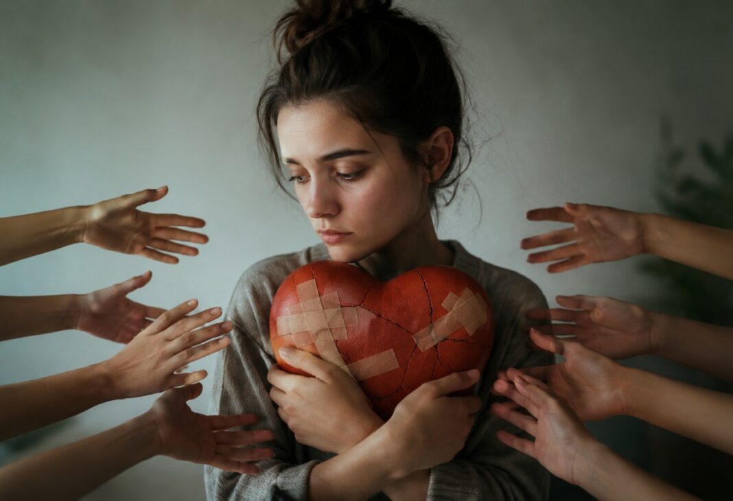 SINIR KOYAMAYAN İNSANLARIN GÖRÜNMEYEN YÜKÜ: KENDİNİ FEDA konulu Psychology Times psikoloji yazısı için profesyonel görsel.