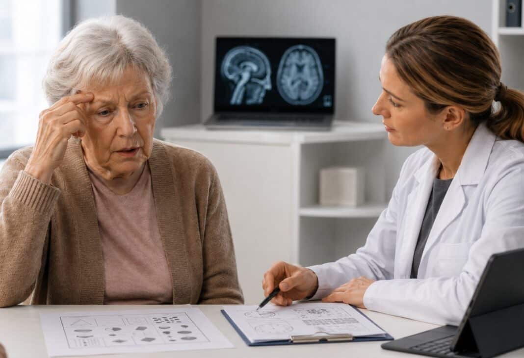 Demans: Nörobilişsel İşlev Kaybı, Tanı ve Klinik Çerçeve konulu Psychology Times psikoloji yazısı için profesyonel görsel.