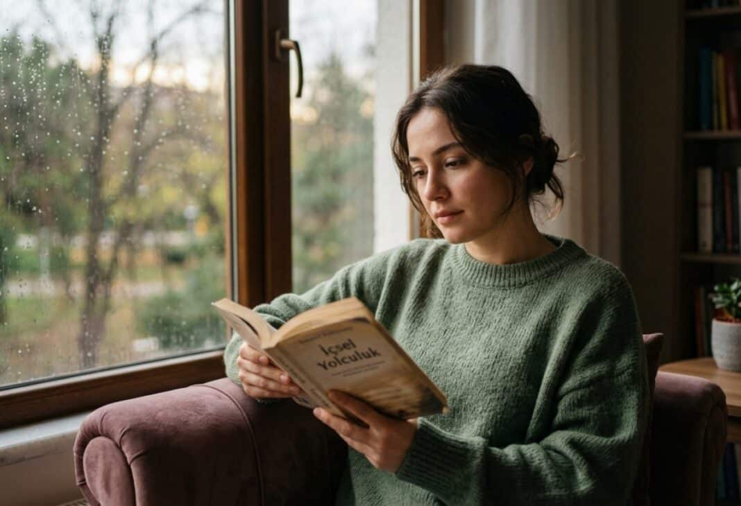 Okuma Yoluyla Ruh Sağlığını Güçlendirme: Bibliyoterapi ve Özü konulu Psychology Times psikoloji yazısı için profesyonel görsel.