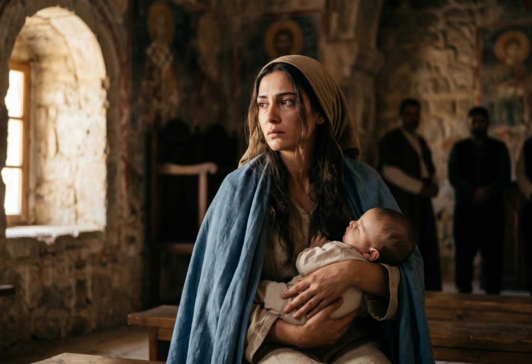 Meryem Ana Anlatısı Üzerinden Kadınlığın Sembolik İnşası ve Ataerkil İdeoloji konulu Psychology Times psikoloji yazısı için profesyonel görsel.