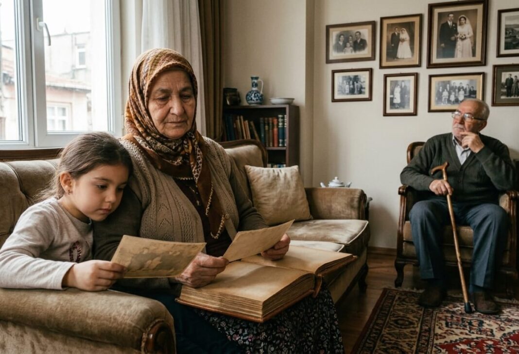 Dedeler ve Nineler: Aile Tarihinin Sessiz Taşıyıcıları konulu Psychology Times psikoloji yazısı için profesyonel görsel.