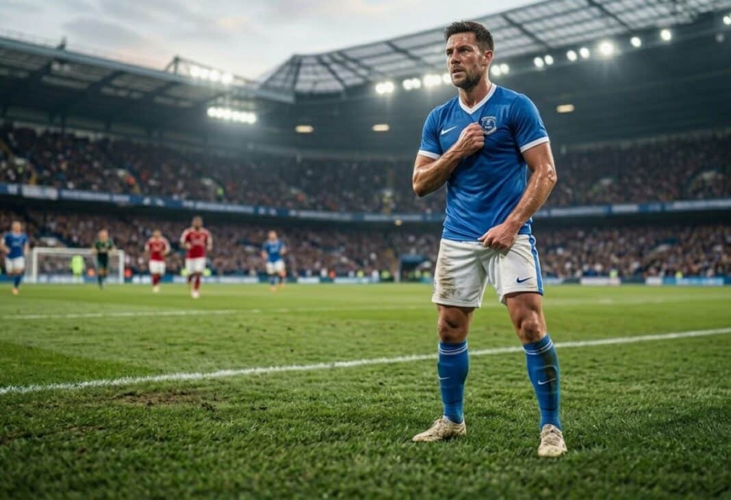 HATANIN ARDINDAN OYUNDA KALABİLMEK: FUTBOLDA MENTAL DAYANIKLILIĞIN PSİKOLOJİK TEMELLERİ konulu Psychology Times psikoloji yazısı için profesyonel görsel.