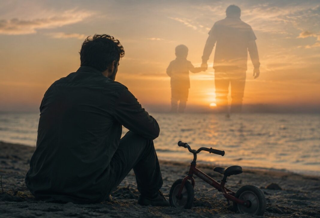 Babanın ya da İdeal Babanın Kaybı ve Babalar Günü Kesişiminde Yas konulu Psychology Times psikoloji yazısı için profesyonel görsel.