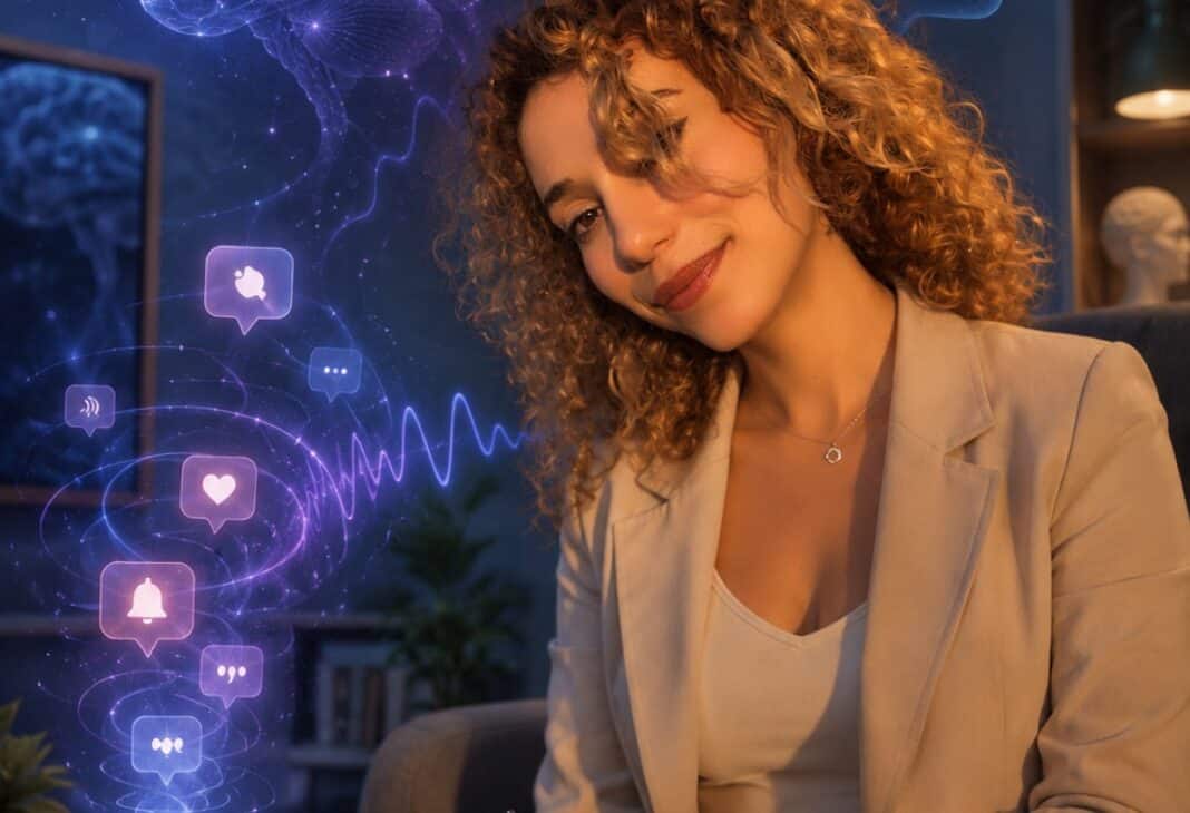 Beynimiz Neden Bildirim Gelmediği Halde Bildirim Sesi Duyar ? konulu Psychology Times psikoloji yazısı için profesyonel görsel.