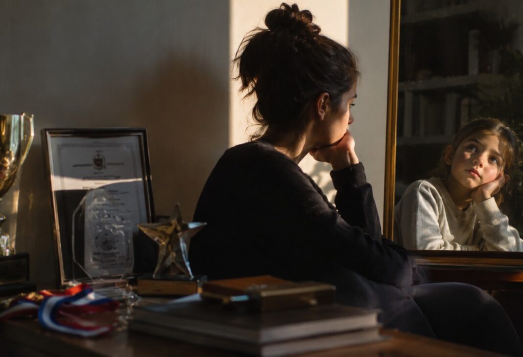 BAŞARI BİR HEDEF Mİ, YOKSA BİR KANIT MI? konulu Psychology Times psikoloji yazısı için profesyonel görsel.