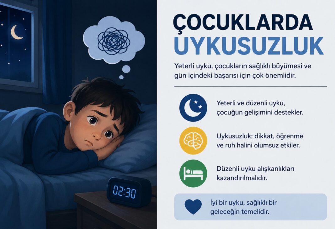 Gece uykusuzluğu — Çocuklarda uyku düzeninin önemi