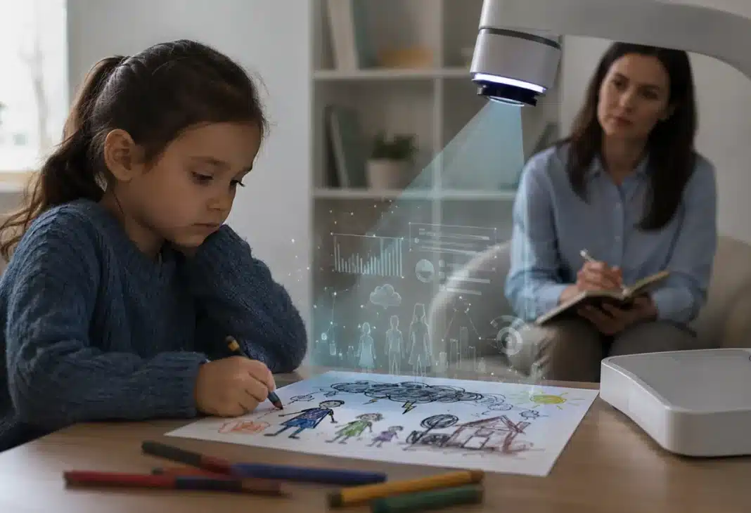 Whose Unconscious Is It Anyway? AI Interpretation of Children’s Drawings and the Risk of Algorithmic Projection