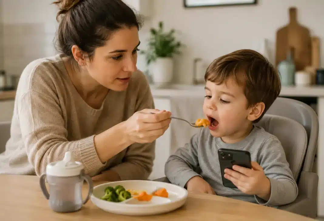 Yemek sırasında ekran kullanımı çocukların gelişimini etkiliyor