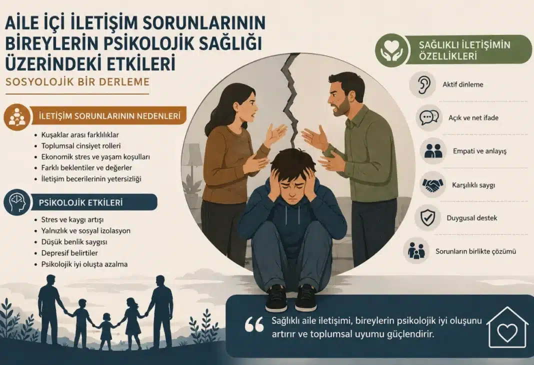 AİLE İÇİ İLETİŞİM SORUNLARININ BİREYLERİN PSİKOLOJİK SAĞLIĞI ÜZERİNDEKİ ETKİLERİ: SOSYOLOJİK BİR DERLEME