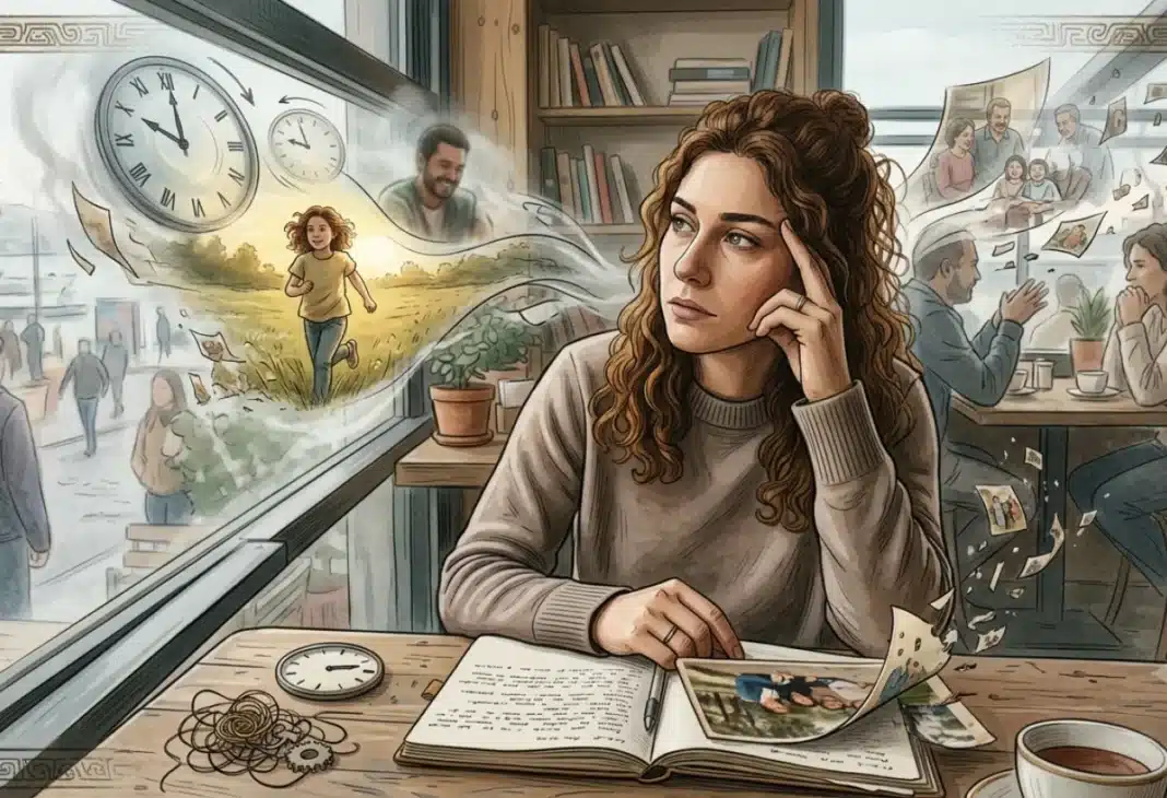 hatırladığımız gerçekten yaşadığımız şey konulu Psychology Times psikoloji yazısı görseli