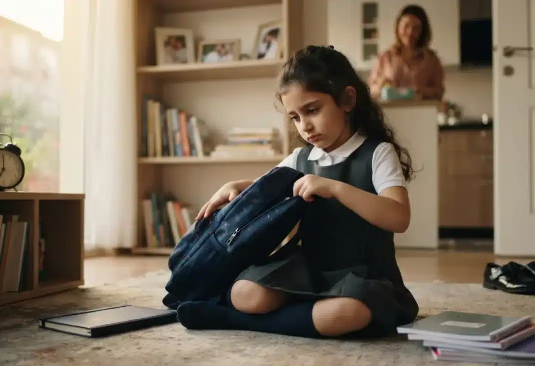 Çocuğun okula — Okula uyum süreci hakkında bilgi veren bir makale